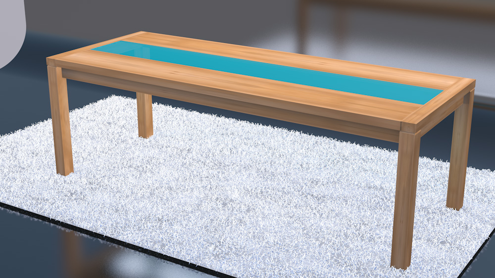 Holz Epoxidharz Esstisch für 8 Personen Länge 240 CM